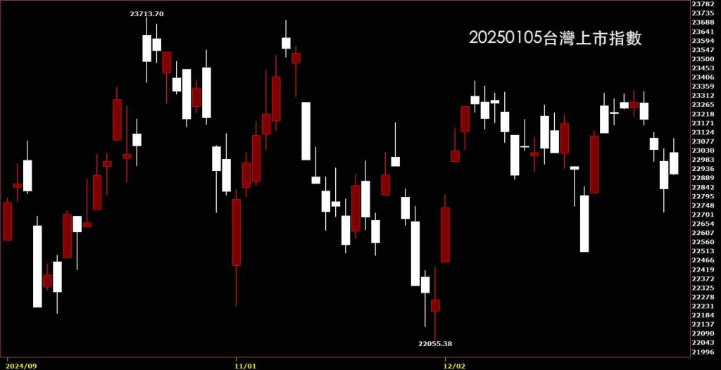 20250105台灣上市指數鵝爸股價技術分析免費教學